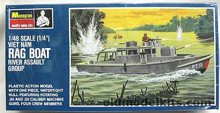 Monogram 1/48 Vietnam Rag Boat River Assault Group - (STCANS), PB179-200 plastic model kit